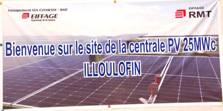 Bénin : La centrale solaire photovoltaïque de illoulofin inaugurée ce jour