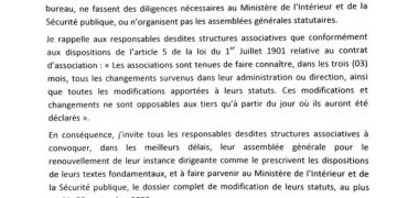 Bénin : Couperet sur plusieurs associations !