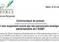 Sénégal/ESMT : Le Personnel toujours vent debout après une première grève d’avertissement (Communiqué)