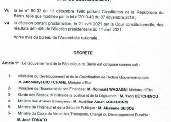 Bénin : Talon offre un nouveau gouvernement au peuple