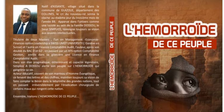 Bénin : «l’Hémorroide de ce peuple» de Simplice Dossou déjà dans les librairies