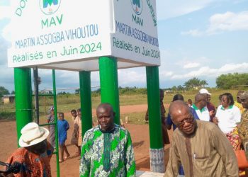 Bénin : Fondation MAV inaugure un château d’eau à l’epp acadjamè de Tori