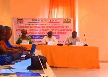 Bénin : Des médias en ligne formés sur le traitement et la diffusion de l’information en contexte sensible