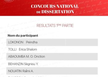 NEC : UBA Bénin dévoile la liste des finalistes de la 2e Edition de son concours de dissertation
