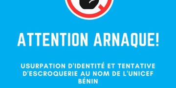 Bénin : UNICEF dénonce des cas d’escroquerie en son nom