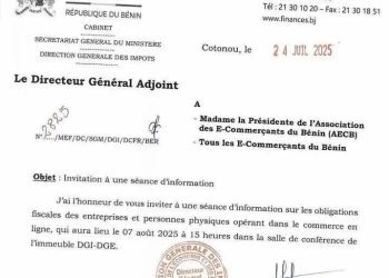 Bénin : La Direction des Impôts initie une importante réunion sur le commerce en ligne