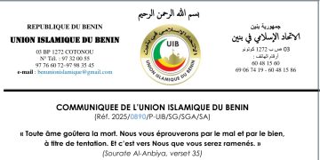 Bénin : l’Union Islamique témoigne sa solidarité aux familles des victimes du drame de Glazoué