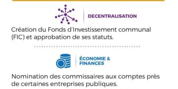 Bénin : Grandes décisions du conseil des ministres du 17 Septembre 2025