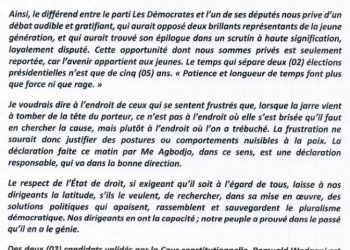 Bénin : Adrien Houngbédji dans le Rang !