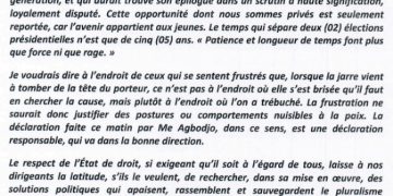 Bénin : Adrien Houngbédji dans le Rang !