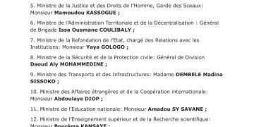 Mali : Goïta remanie son gouvernement