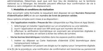 Bénin : Le gouvernement lance l’application «Preuve de vie» pour les retraités pensionnés du FNRB